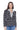 Helen Hooded Blazer With Removeable Grey Hoodie Insert - Black Plaid