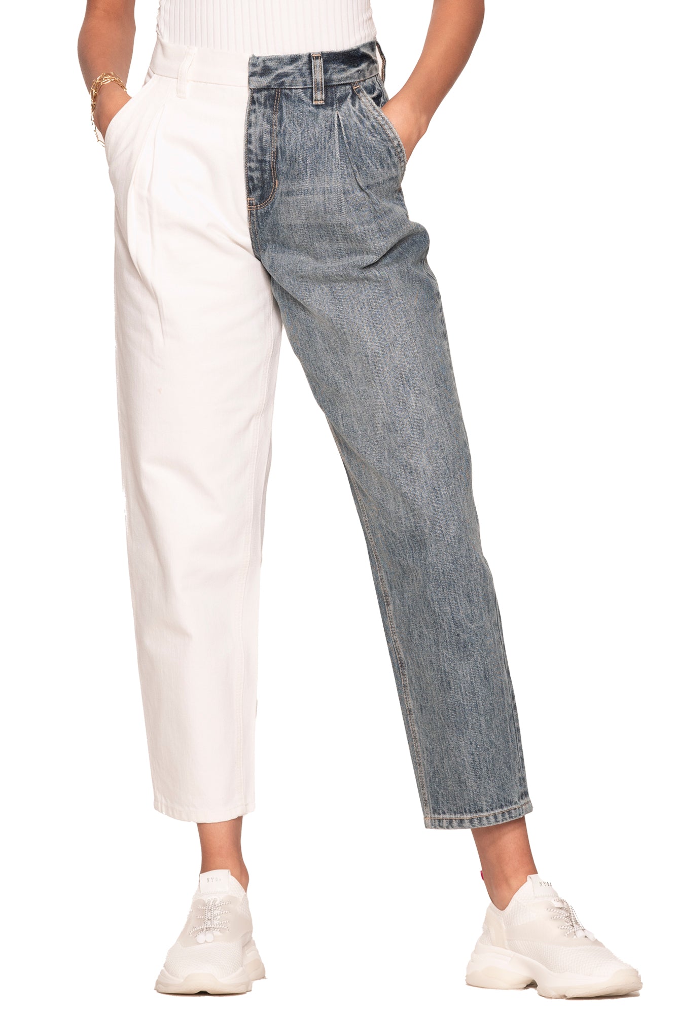 Happy Hour Pant In Angel Falls & White