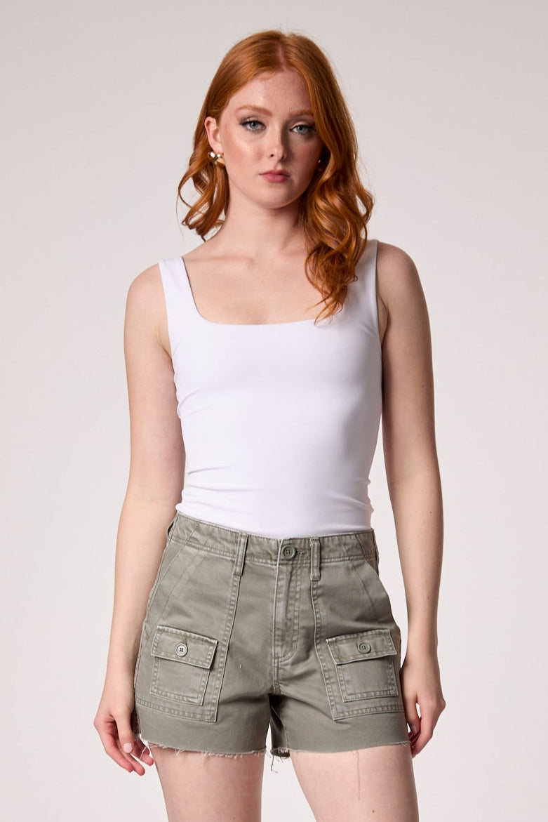 Adeline Cargo Short- Light Olive