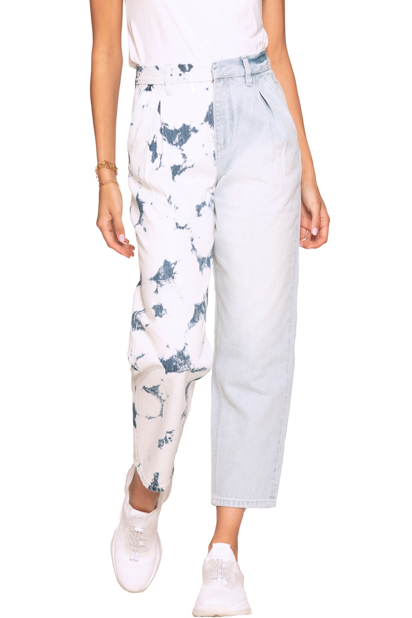 Happy Hour Pant In Bleach Tie Dye  & Ultra Light