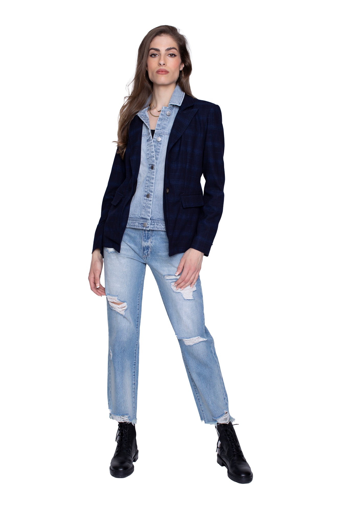 Helen Blazer in Ibiza Navy Twilight with Removable Insert