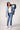 Helen Blazer With Removable Denim Insert- Heather Blue