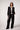 Helen Double Breasted Blazer With Removable Grey Hoodie Insert - Black