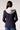 Helen Double Breasted Blazer With Removable Grey Hoodie Insert - Navy