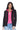 Helen Hooded Blazer With Removeable Pink Hoodie Insert - Black