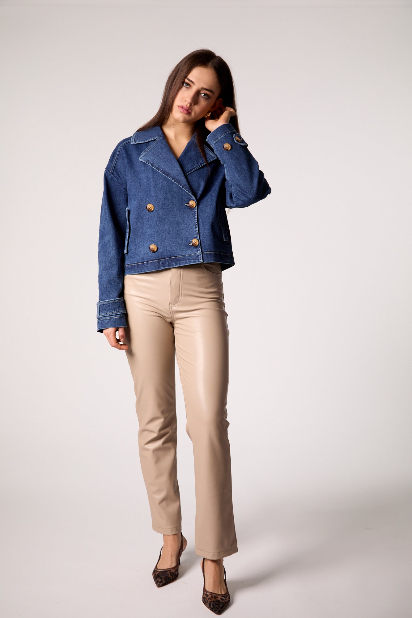 Lana Cropped Trench