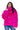 Mob Wife UnReal Leather Fur Jacket In Hot Pink