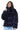 Mob Wife UnReal Leather Fur Jacket In Navy