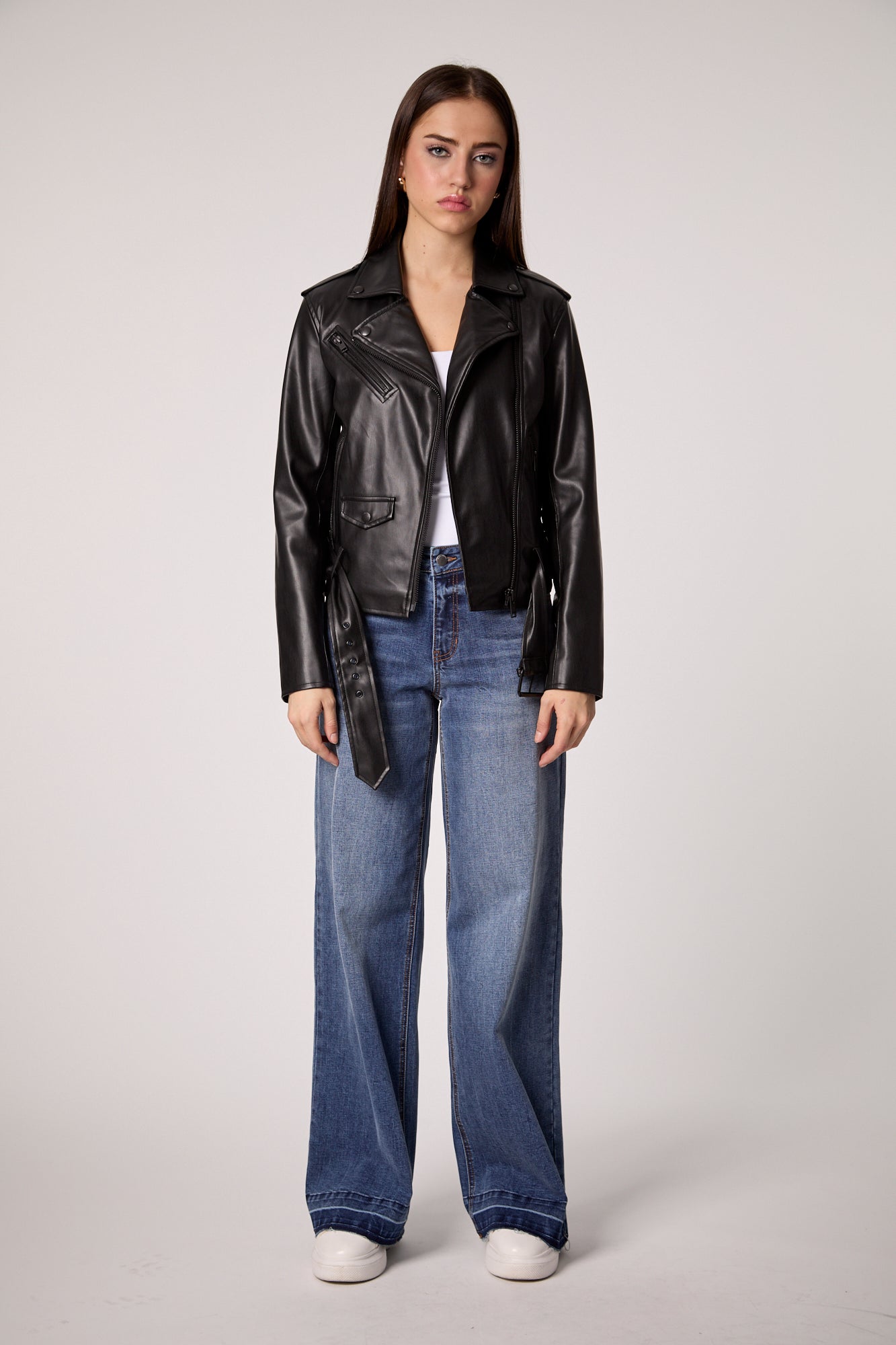 Classic Moto UNreal Leather Jacket -  Black