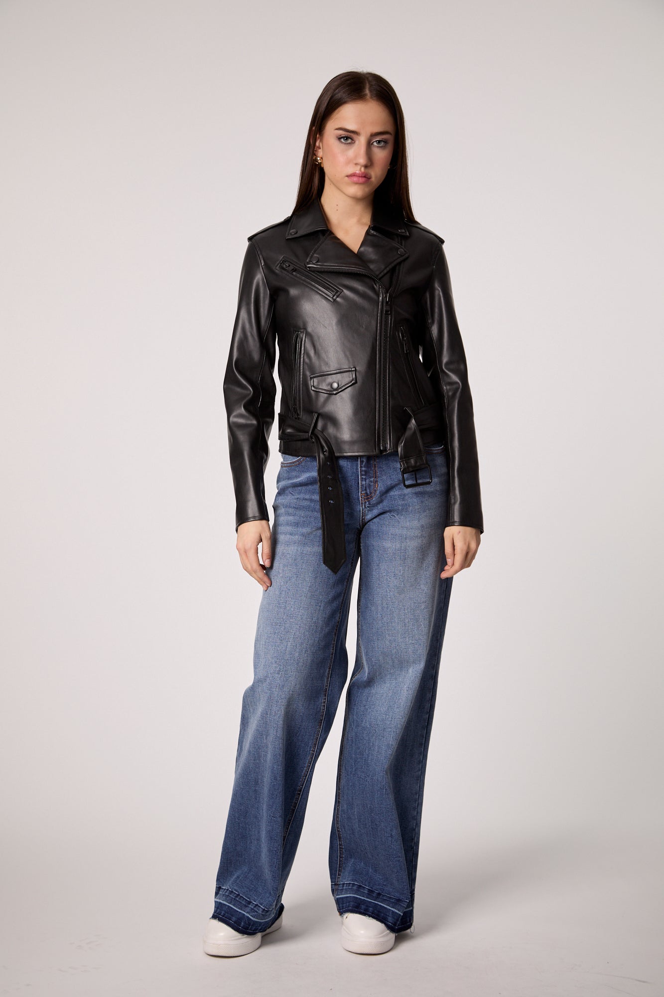 Classic Moto UNreal Leather Jacket -  Black