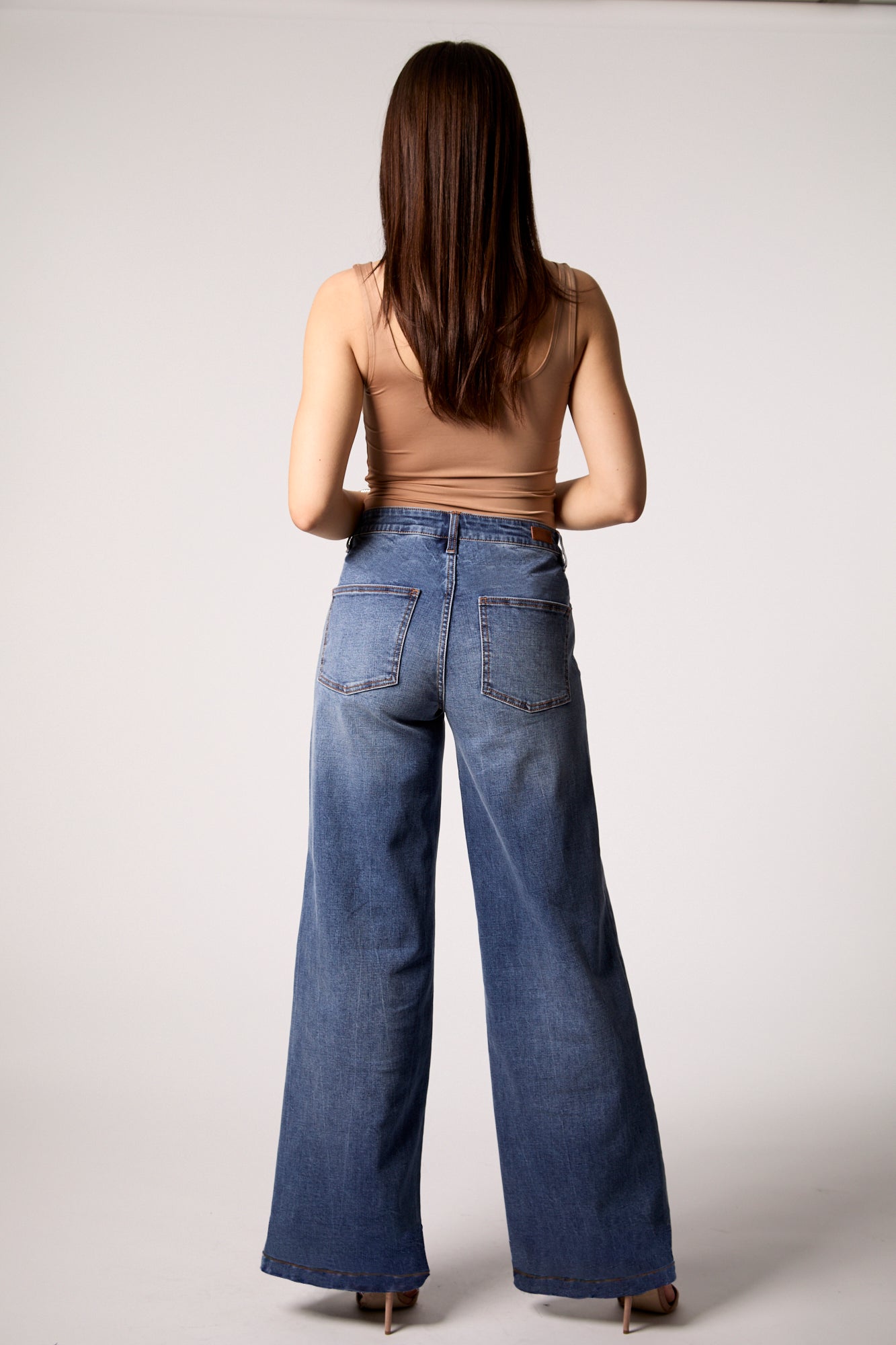 Selena Recycled Wide Leg Trouser - Prague