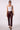 Unreal Patent Leather Trouser in Mahogany