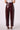 Unreal Patent Leather Trouser in Mahogany