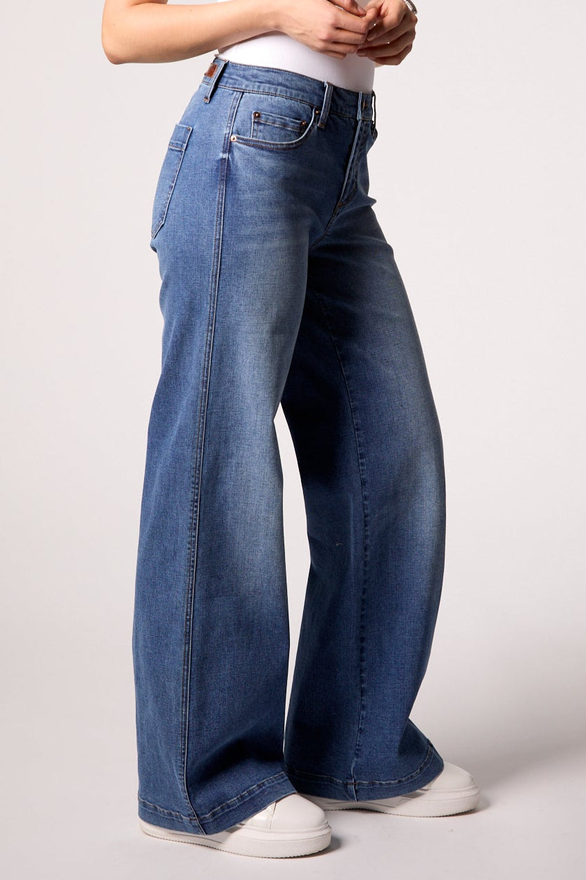 Waverly Mid Rise Wide Leg- Madrid