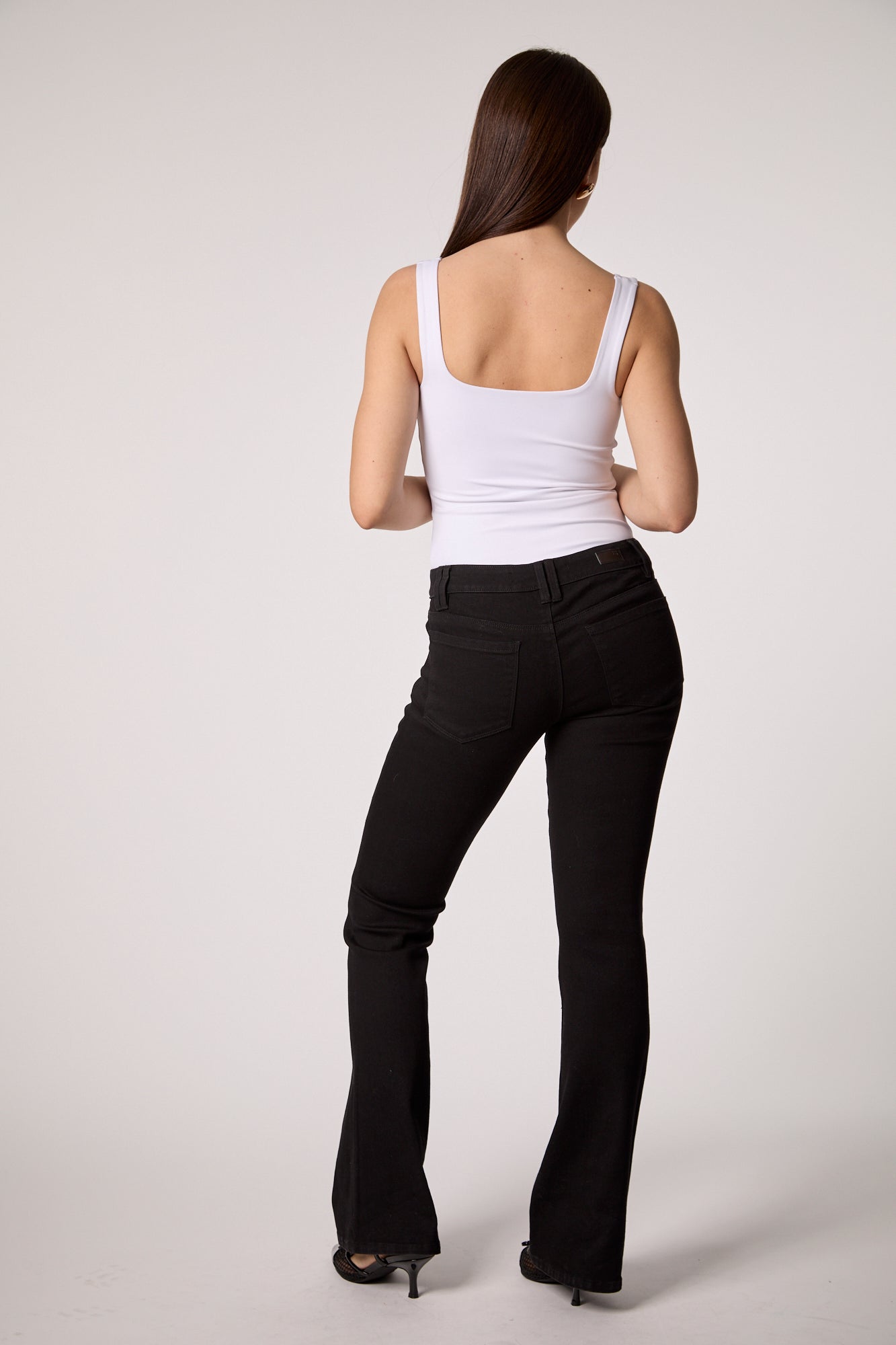 Y2K Low Rise Recycled Boot Cut - Black