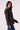 Blue Revival Colette blazer with sweater insert in heather grey, side view showing the fitted silhouette.