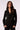 Blue Revival Helen double breasted blazer in black without the removable hoodie insert.