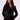 Blue Revival Helen double breasted blazer in black with removable black hoodie insert and gold buttons.