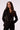 Blue Revival Helen double breasted blazer in black with removable black hoodie insert and gold buttons.