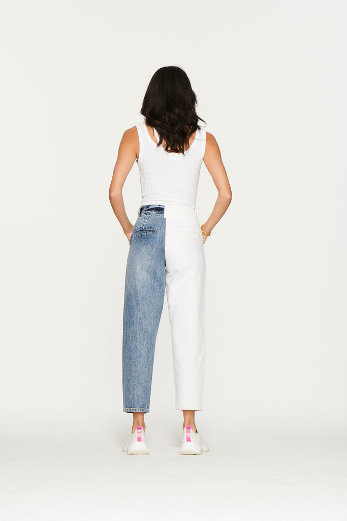 Happy Hour Pant In Angel Falls & White
